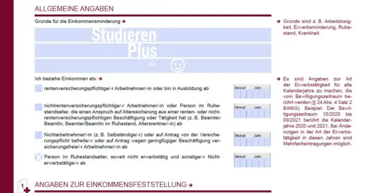 Aktualisierungsantrag