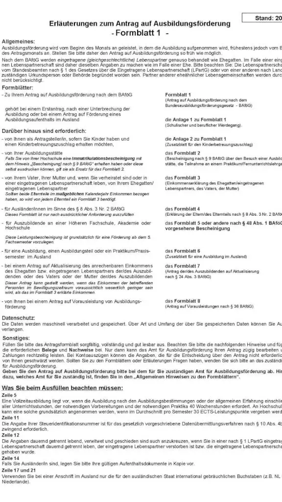 formblatt 1 kleingedrucktes