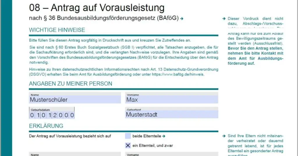 vorausleistung