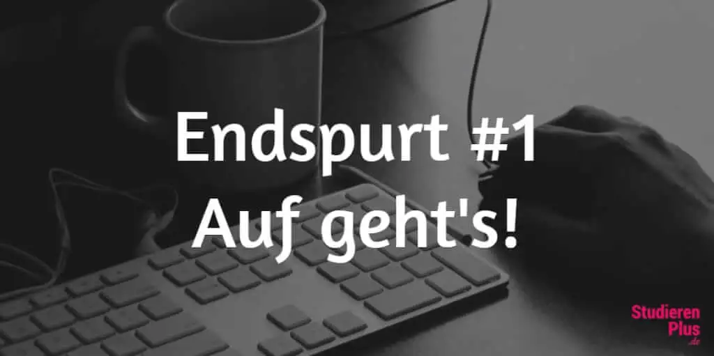 Endspurt